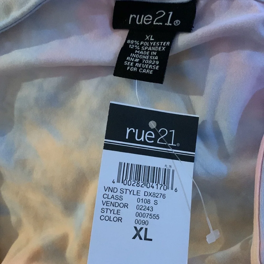 Pastel Tie Dye Ruched Front Mini Dress - Picture 6 of 8